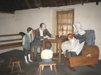 inside Burns Cottage