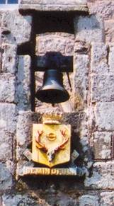 Bell and crest at Cawdor Castle